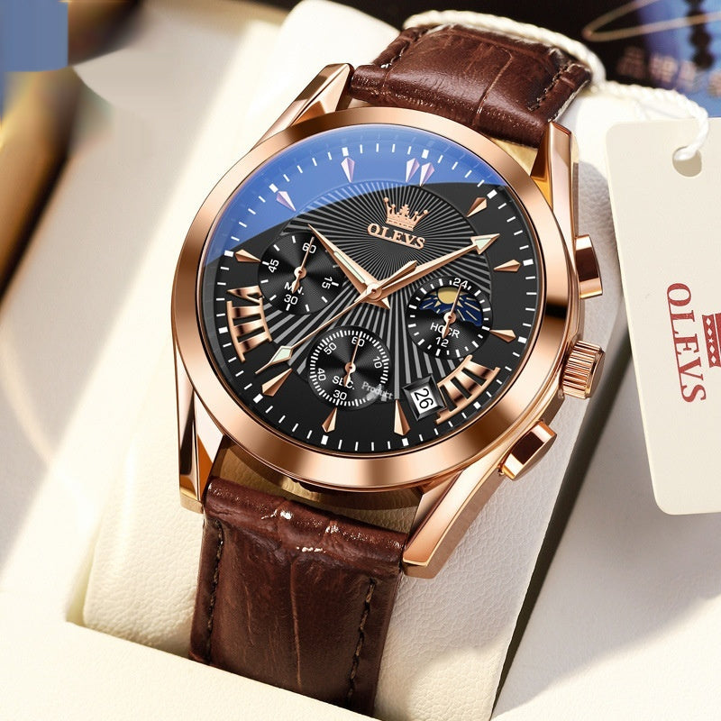 Multifunction Quartz Watch Timing With Calendar For Men