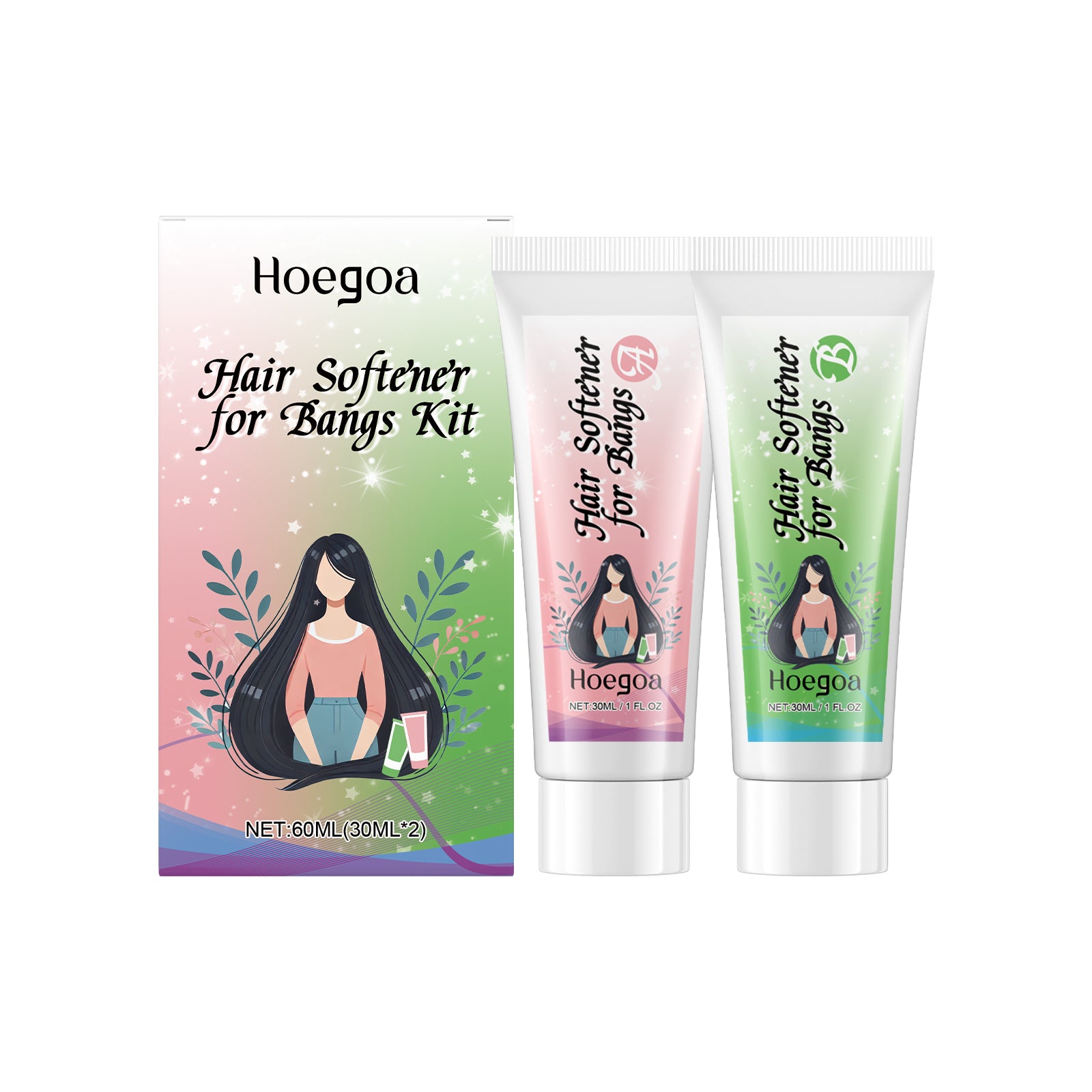 Hoegoa Fringe Softener Care Cream Improves Hair Frizz, Moisturizes And Softens Hair Care Moisturizer