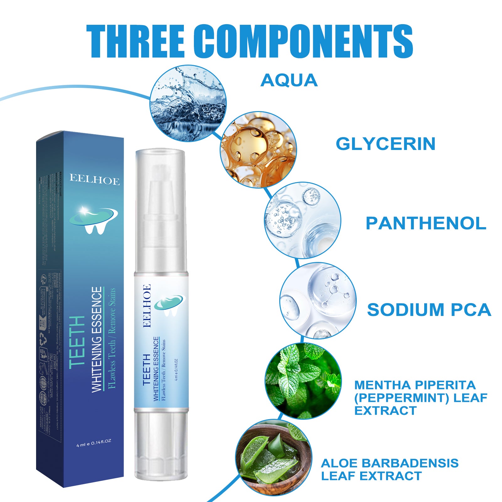 EELHOE Teeth Cleaning Pen Deep Clean White Teeth Fresh Breath Clean Mouth Clean Plaque Clean