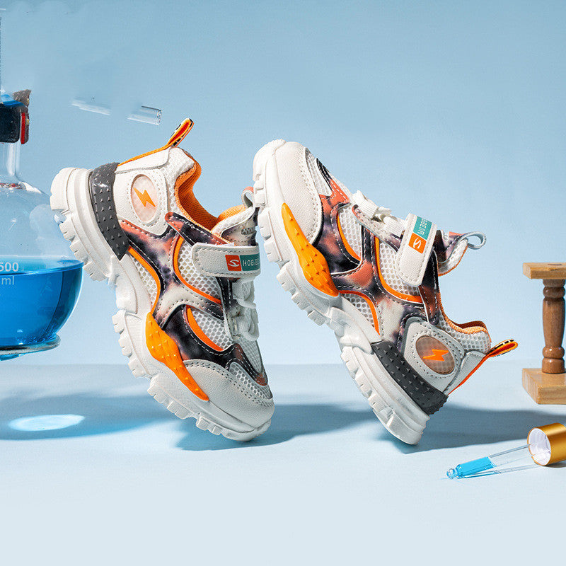 CUHK Children's Shoes Girls Mesh Sneakers