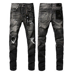 High Street Jeans Black Slim Fit Stretch Skinny Men