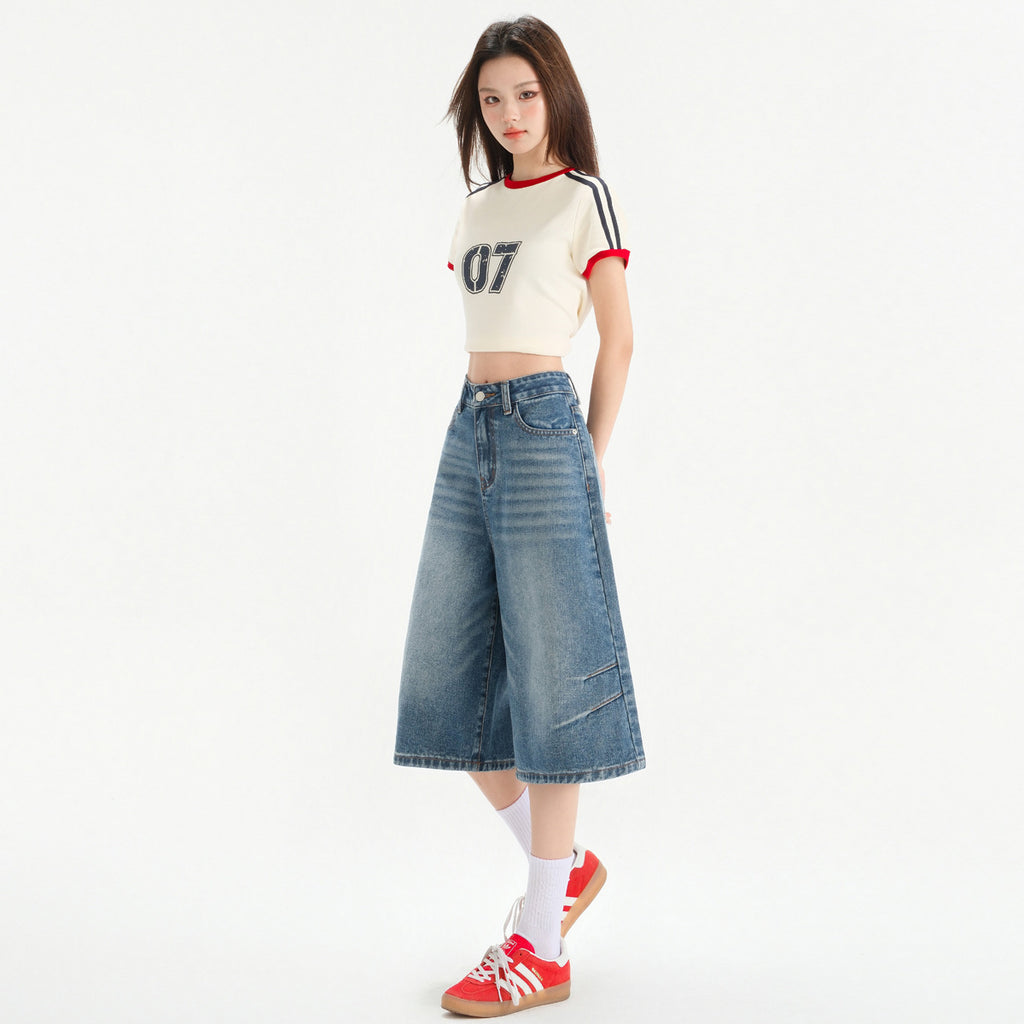 Seven Inch Wide Leg Jeans For Women