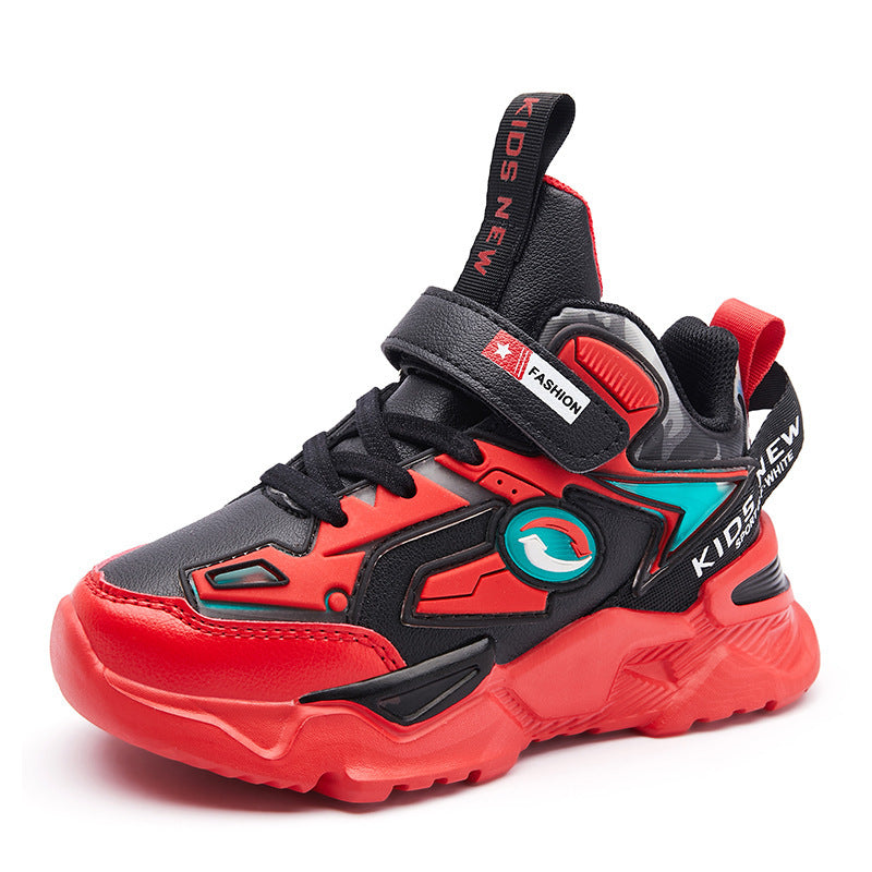 Boys' Sneakers New And Cool With Velvet Mecha