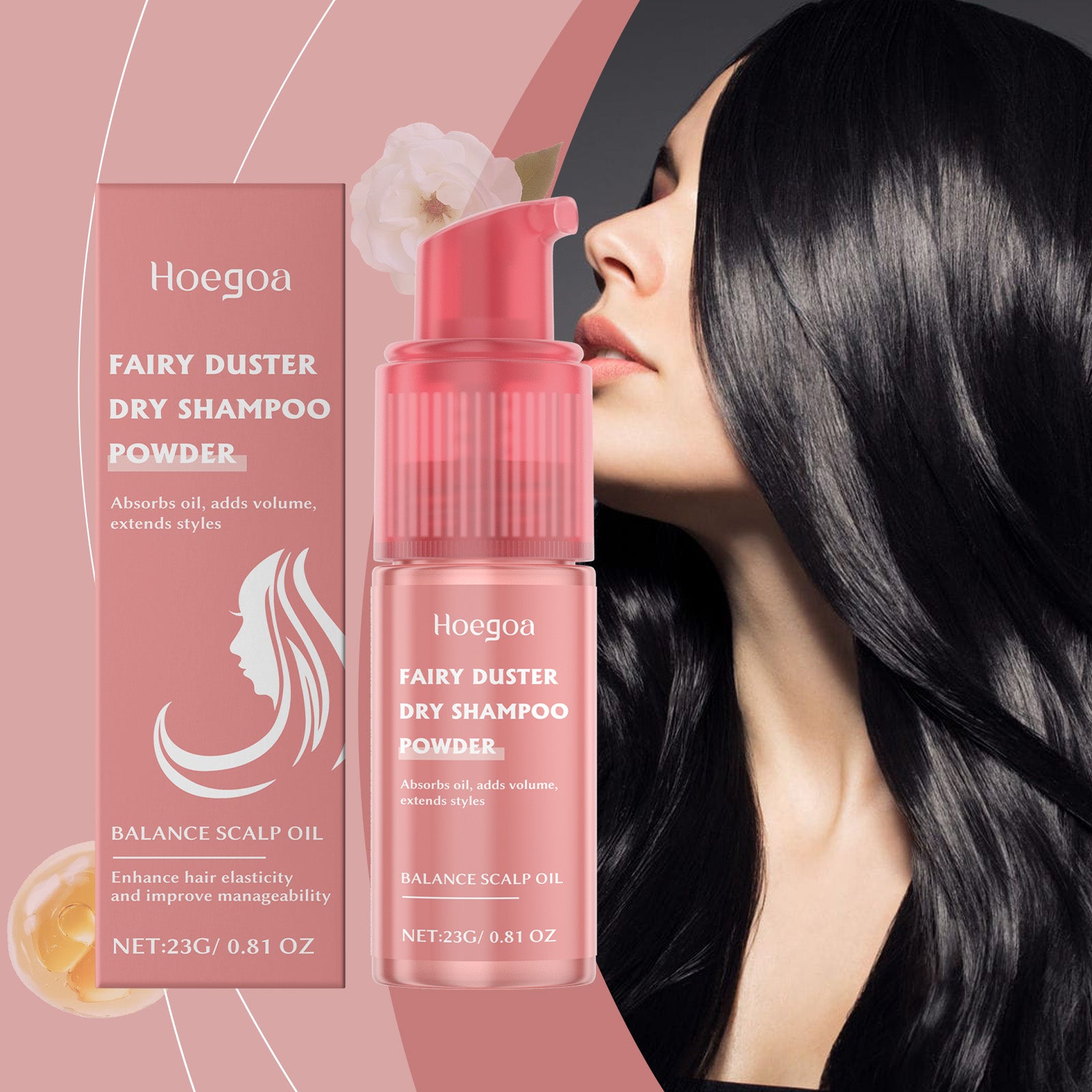 Hoegoa Leave-In Dry Hair Spray Refreshing And Moisturizing Light Supple Repair Gloss Leave-In Cleaning Spray