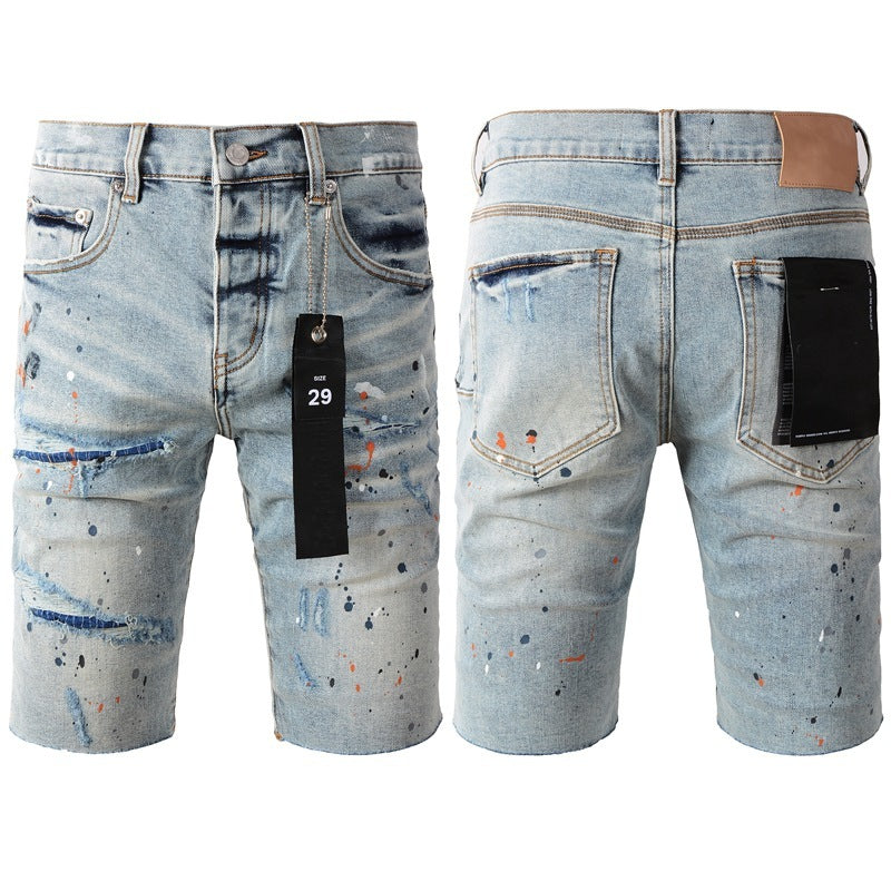 Personal Leisure Washed Light Color All-matching Jeans