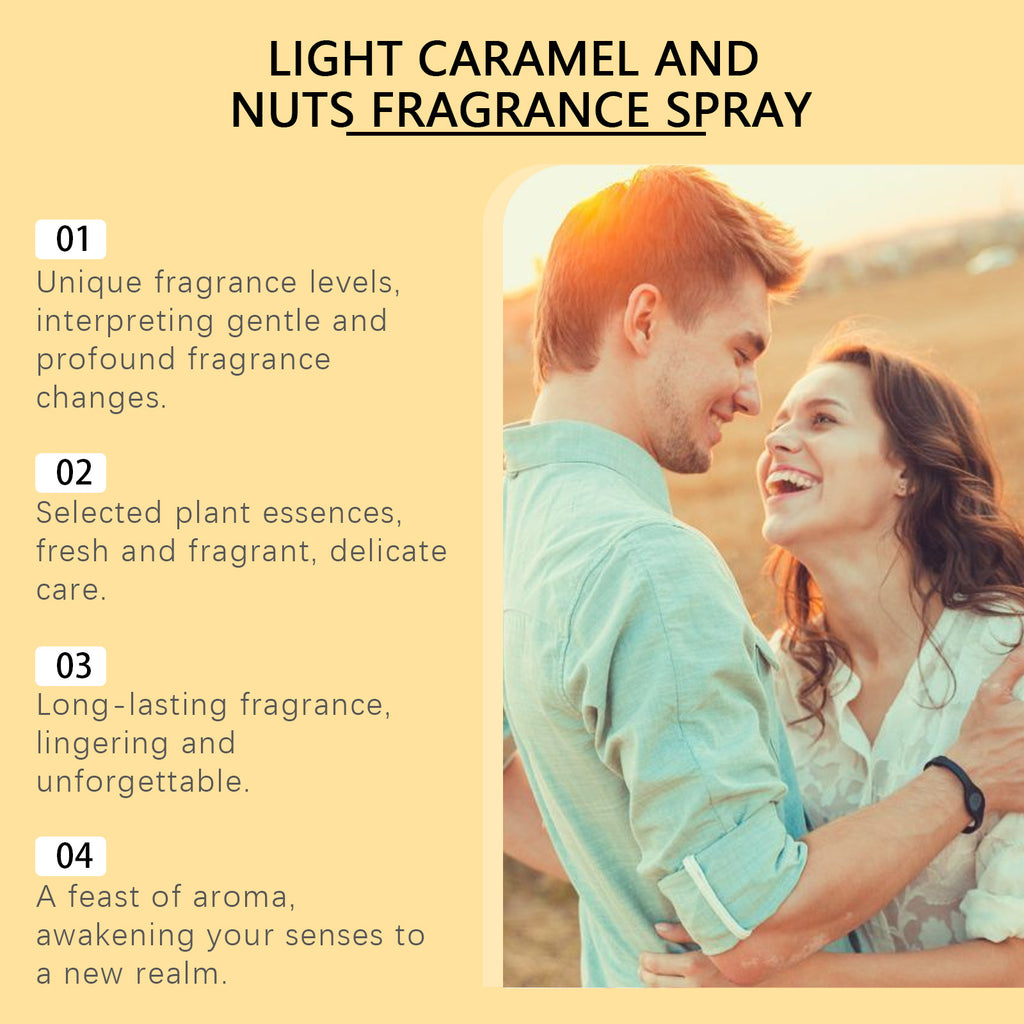 Roxelis Light Caramel Body Spray Long-Lasting Fresh Fragrance For Body Fragrance Light Perfume For Body Spray