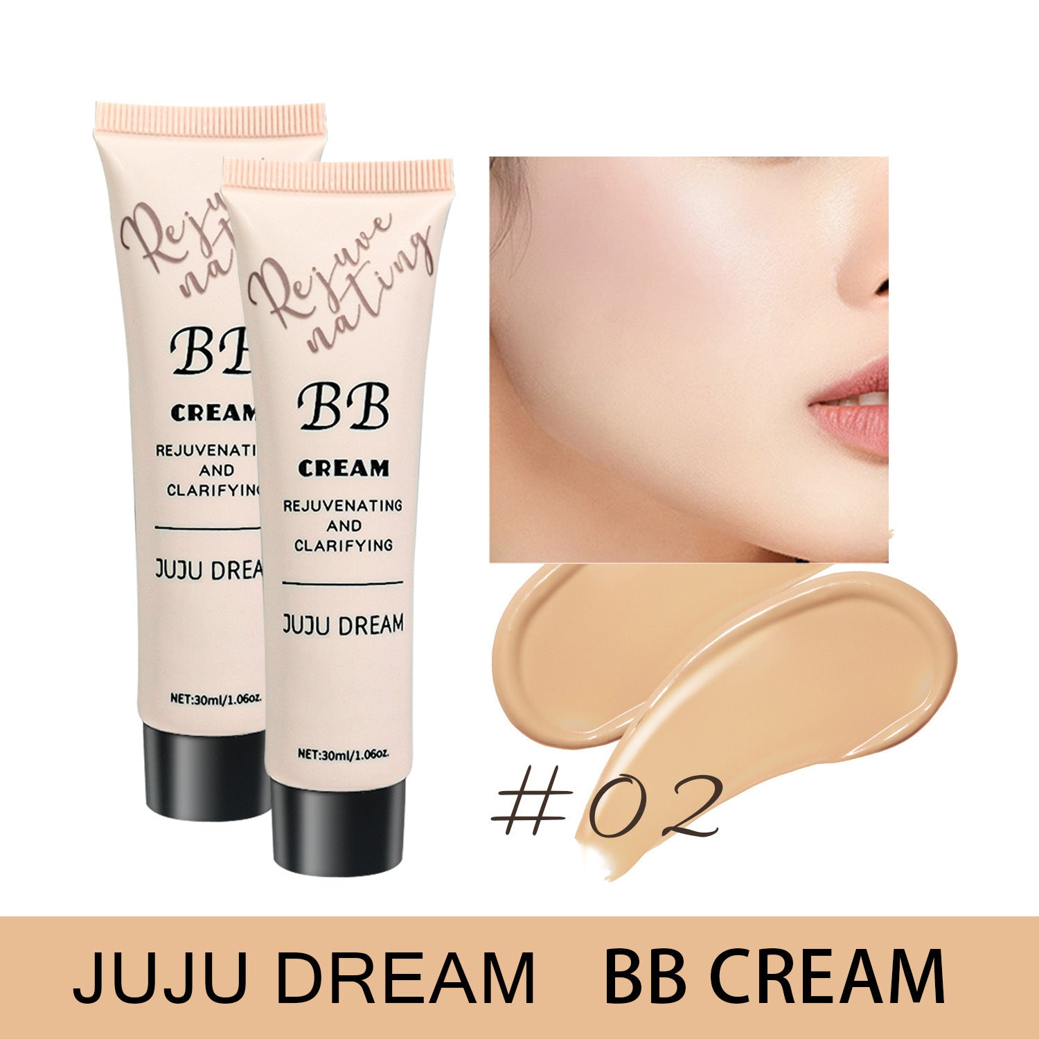 Brightening Skin Color Waterproof Smear-proof Natural Makeup Isolation Make-up Primer BB Cream