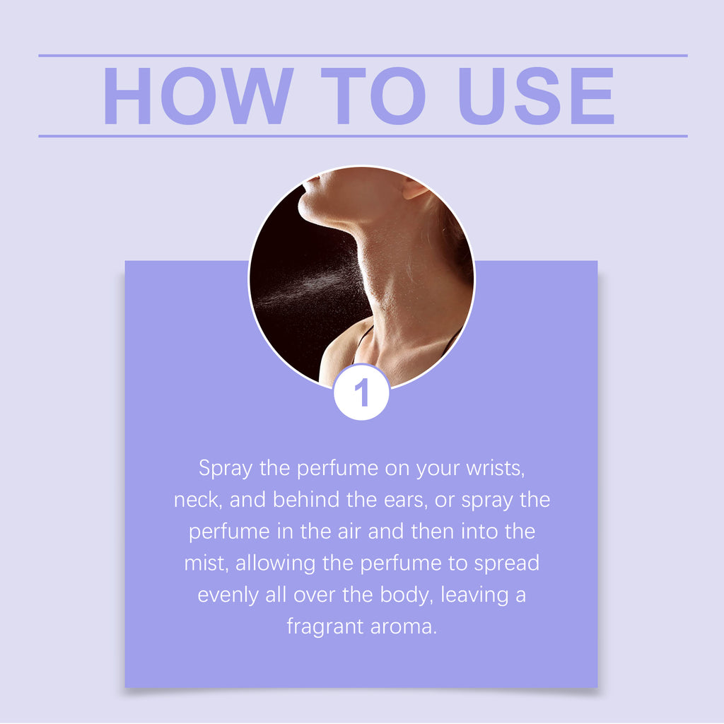 EELHOE Violet Flower Body Perfume Spray, Fresh And Pleasant Natural Fragrance Light Gentle Charming Fragrance