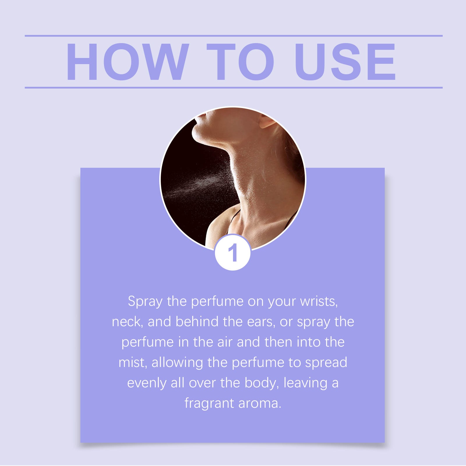 EELHOE Violet Flower Body Perfume Spray, Fresh And Pleasant Natural Fragrance Light Gentle Charming Fragrance