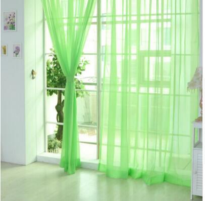 100*200cm Cheap Modern Window Curtain Home White Tulle Curtains for Living Room Bedroom Bathroom Polyester Window Screen