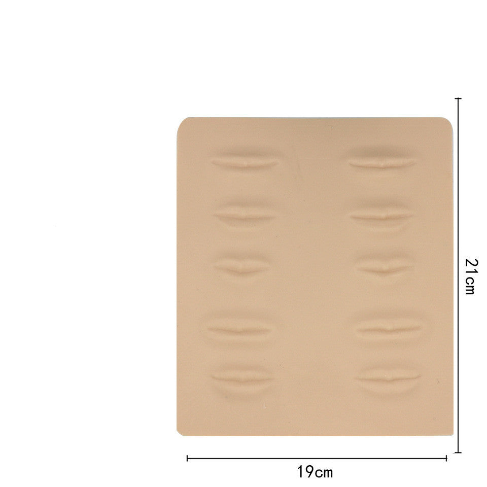 Silicone fake skin for eyebrows and lips blank 3D simulation silicone skin