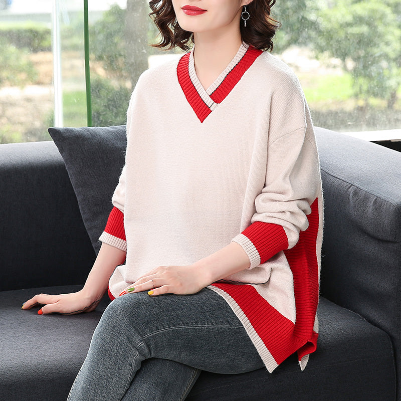New sweater in autumn and winter women''s large size sweater