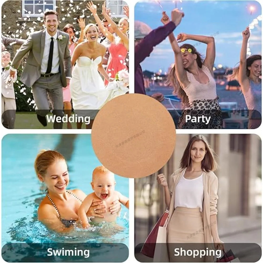 Nipple Covers for Women Bump Proof Exposure Proof Disposable Adhesive Nipple Pasties Stickers Women Lingerie Accessories