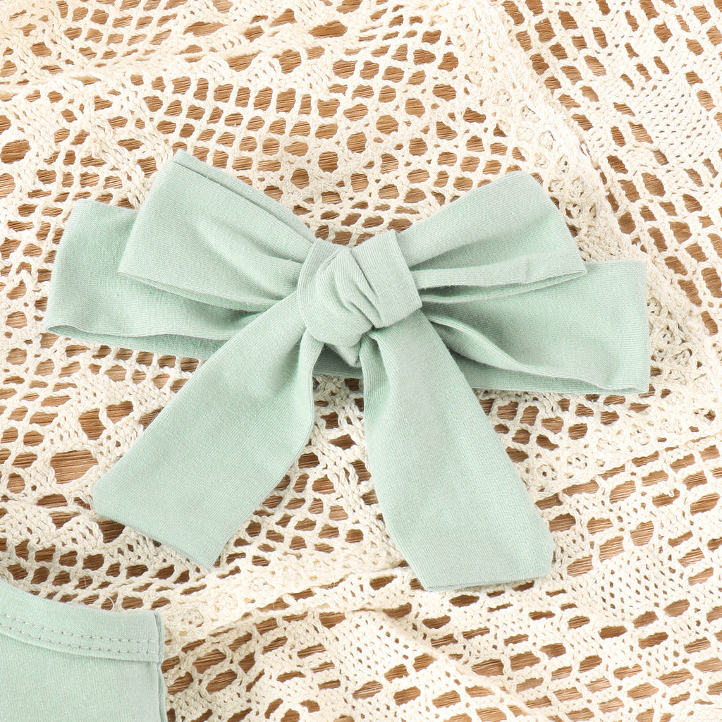 Girls' Letter Camisole Shorts Suit Summer