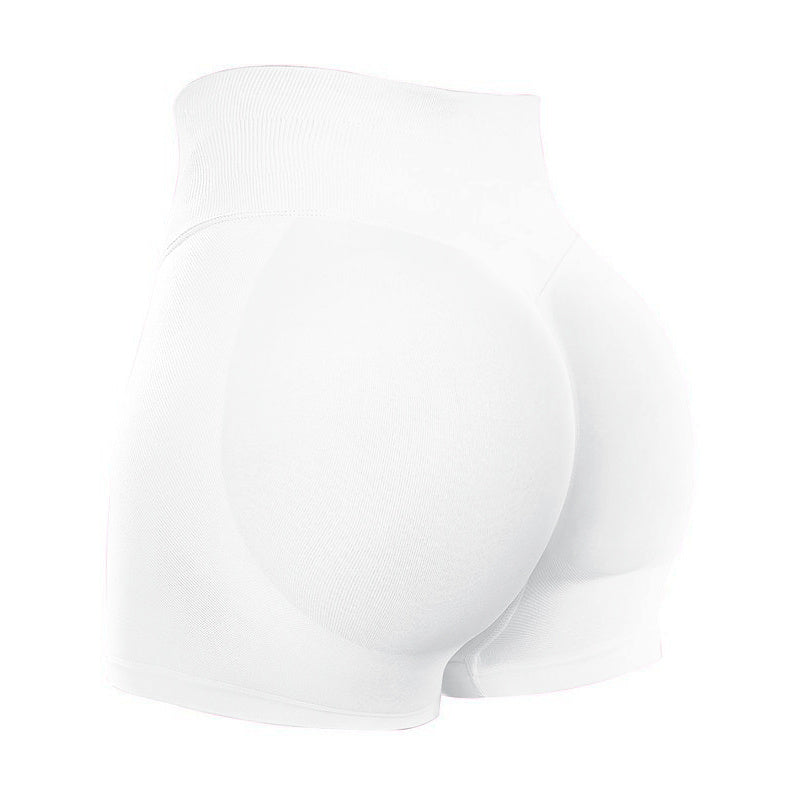 Women's Solid High Waist Sports Shorts, Breathable And Comfortable Tight Shorts With High Elasticity, Fitness Shorts, Women's Sportswear Worn Indoors And Outdoors