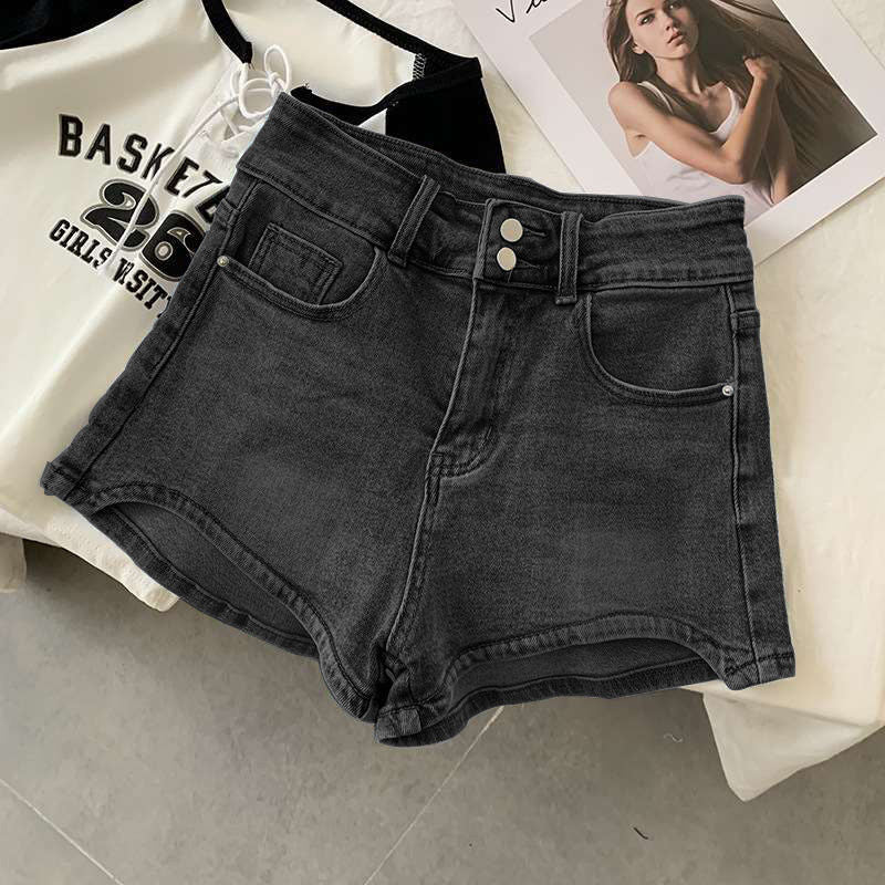 Women's Thin Stretch High Waist Denim Shorts