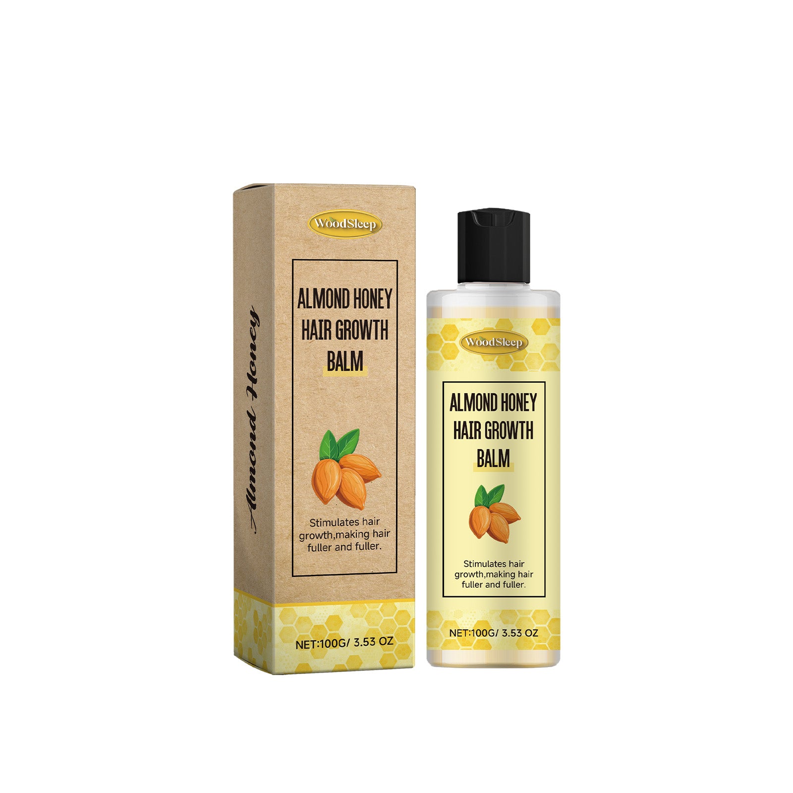 WoodSleep Almond Honey Hair Care Cream Nourishes And Protects Scalp, Plump And Smooth Hair