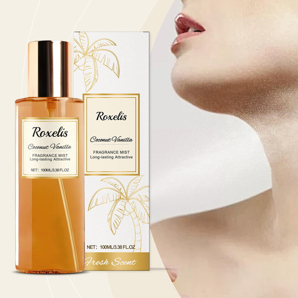 Roxelis Coconut Vanilla Romantic Body Fragrance Fresh Elegant Natural Fragrance Everyday Convenient Niche Fragrance Eau De Toilette