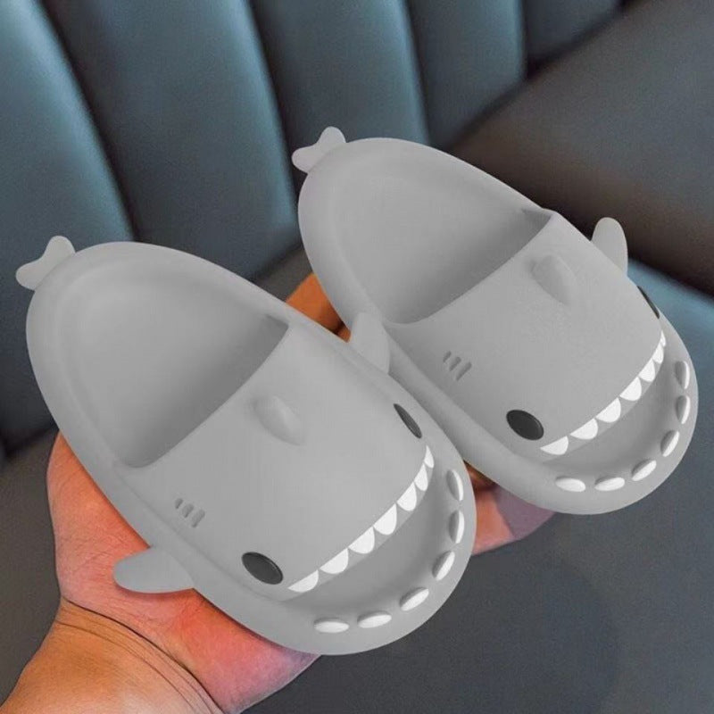 Shark Children's Slippers Summer Boys And Girls Cartoon Indoor Household Non-Slip Bath Baby Sandals And Slippers For Women