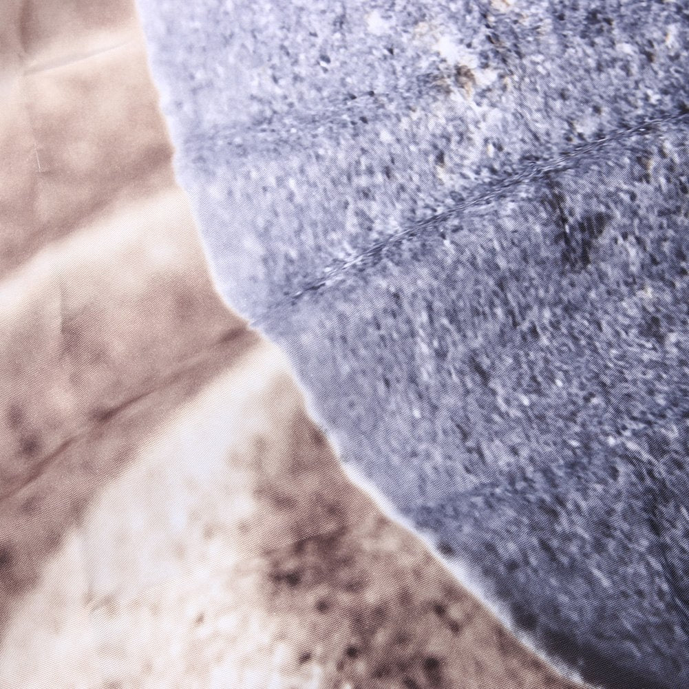 180x180cm/180x200cm Bathroom Shower Curtain Bathroom Decoration Waterproof Sand&Stone Printed Pattern Shower Curtains