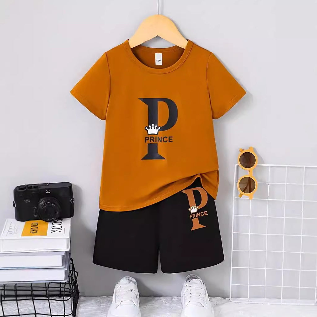 Boy Comfortable Short Sleeve T-shirt Shorts Set