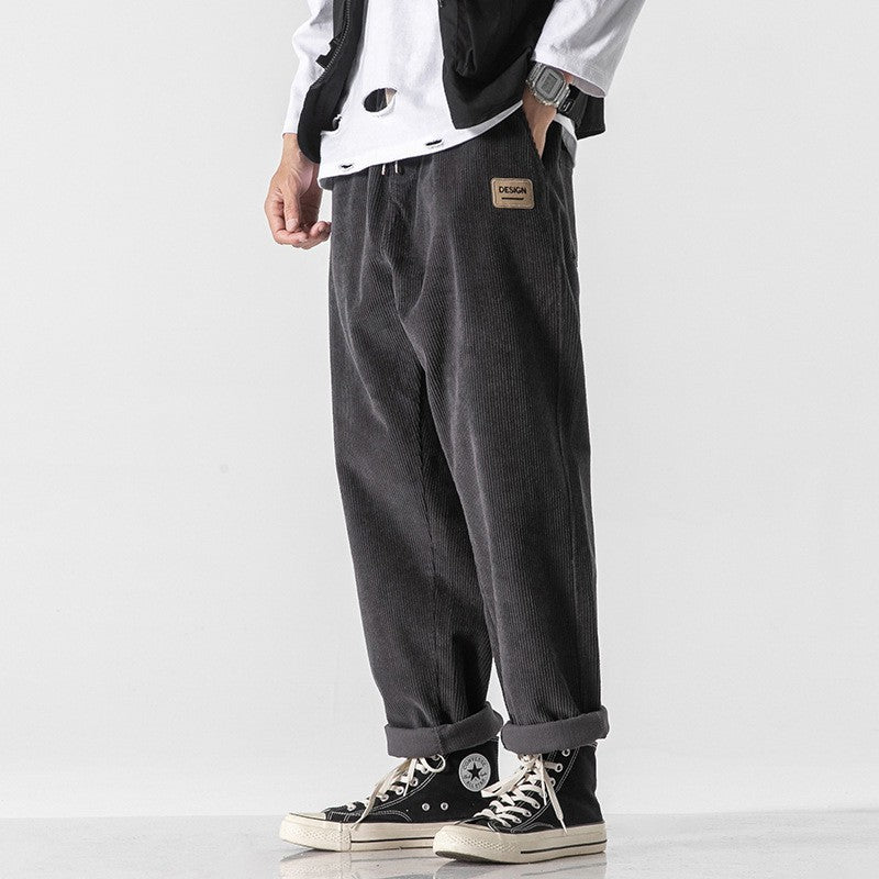Loose Straight Sports Pants Autumn And Winter Men