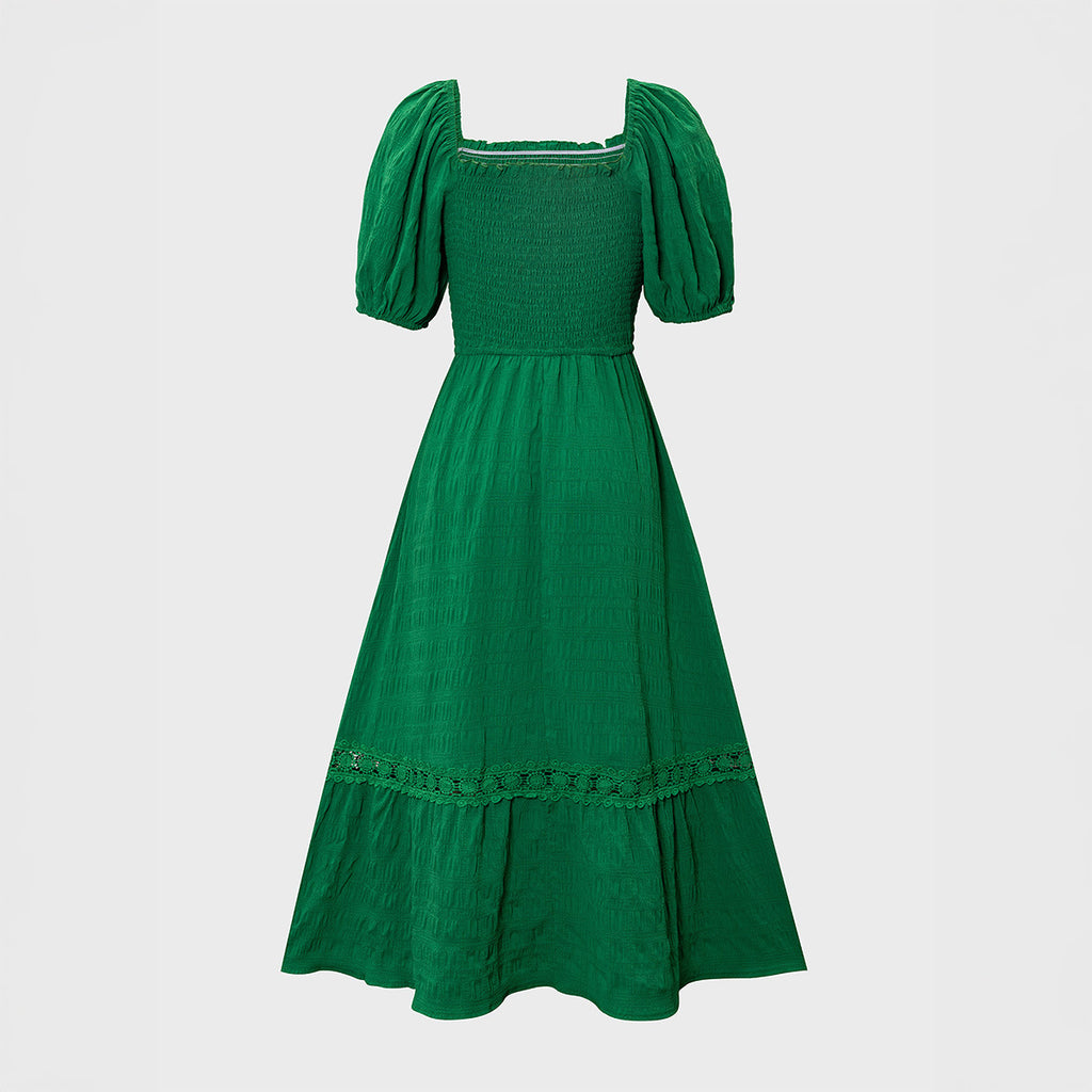 European And American Leisure Vacation Short Sleeve Dress Women's Clothing