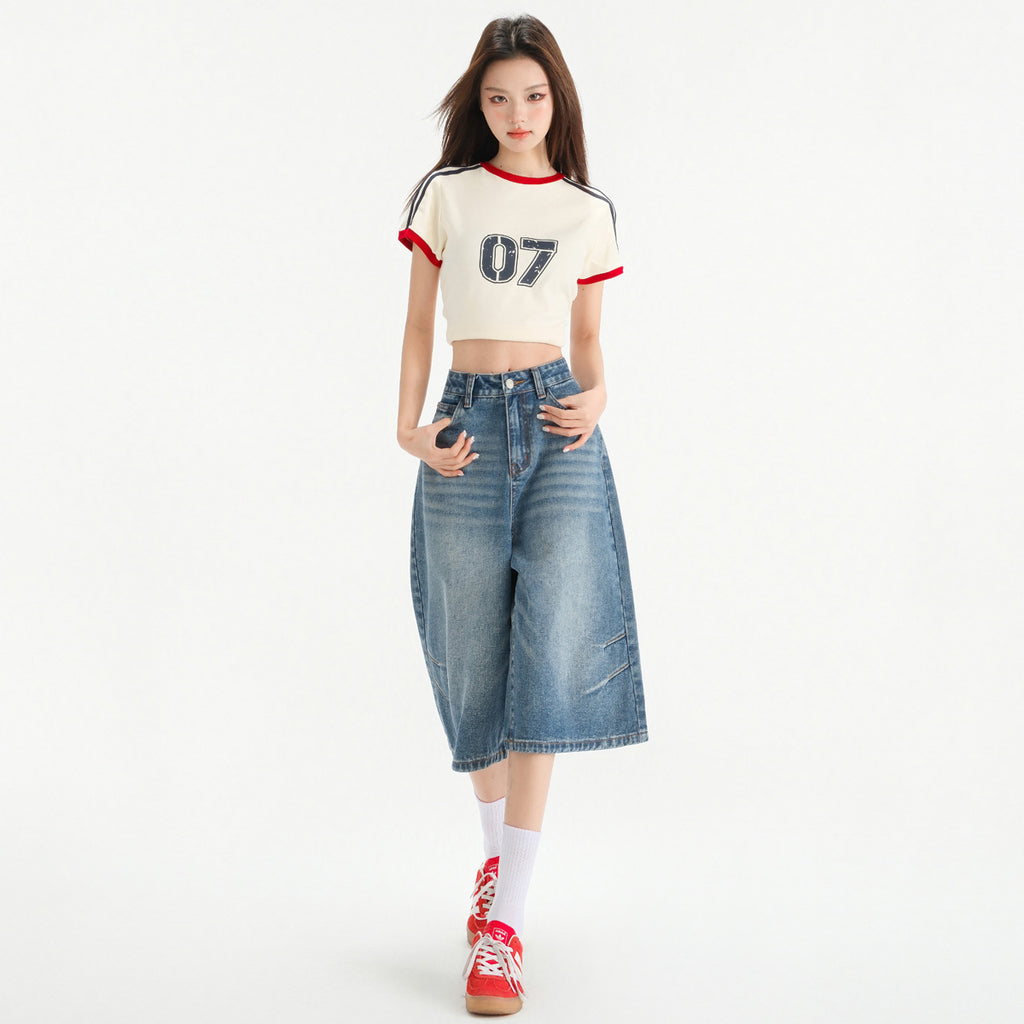 Seven Inch Wide Leg Jeans For Women