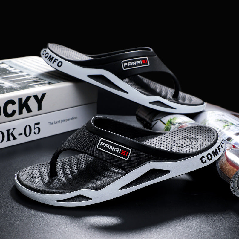 Men's Wear-resistant Casual Outdoor Wear Slippers For Summer Soft Back Thick Back Fashion Flip-flop