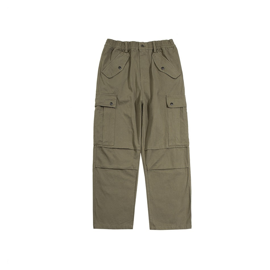 Retro Multi-pocket Cargo Pants Men And Women