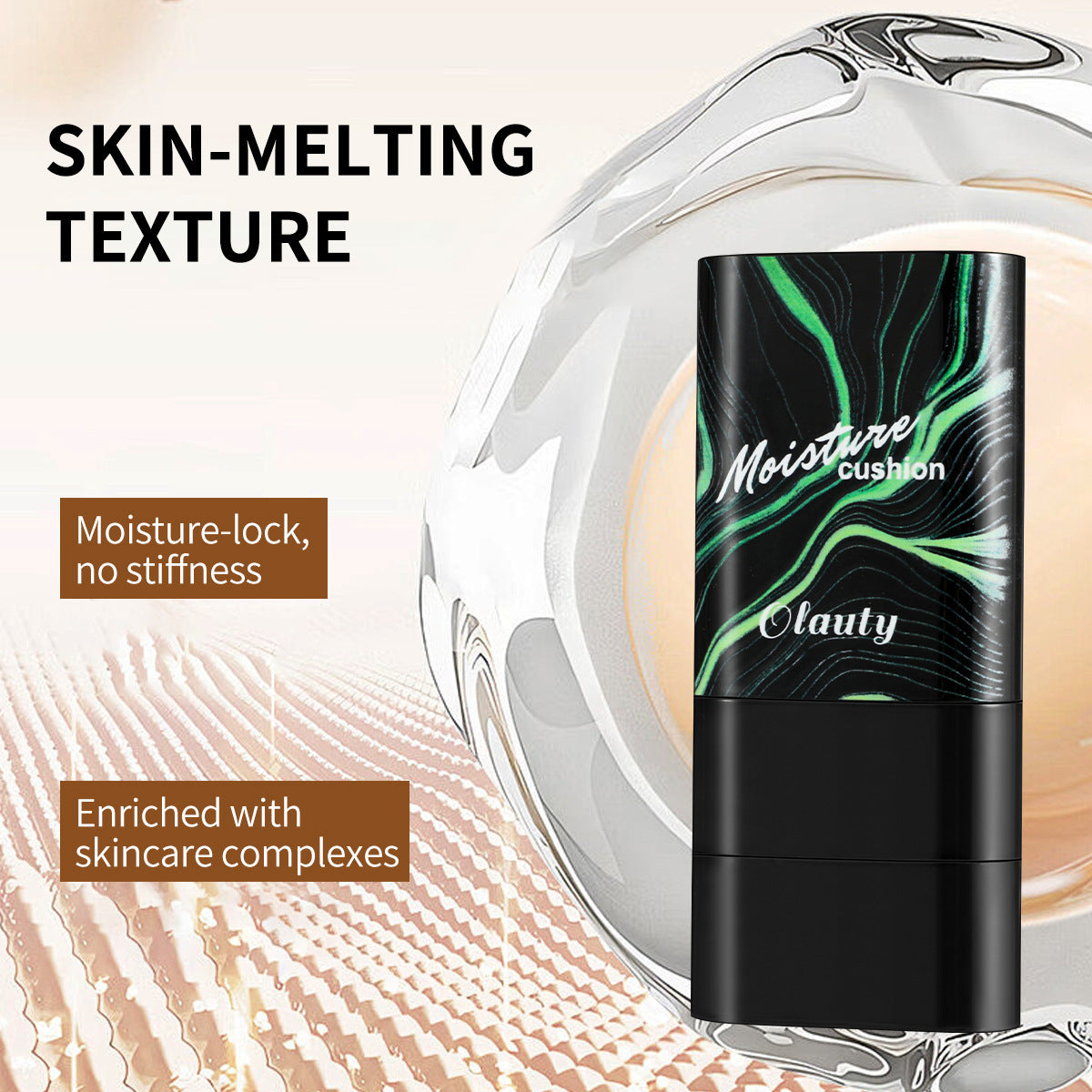 Concealer Waterproof Double-ended Makeup Brush 2-in-1 Stick Foundation