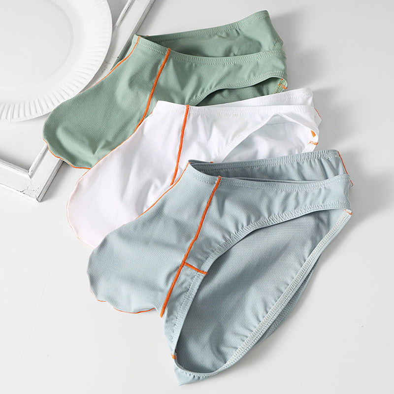 Thin Ice Silk Solid Color Men's Underwear