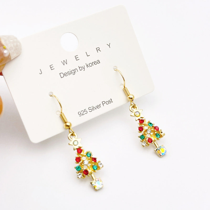 New Red Bow Handmade Beaded Ear Stud Necklace Bracelet