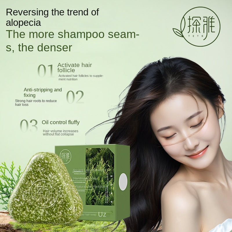 Tanyah Side Cypress Leaf Usman Herbal Hair Care Soap Herbal Soap for Hair Care and Cleansing