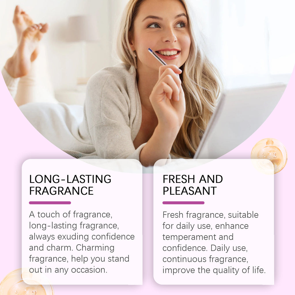 Roxelis Travel Perfume (Saffron)Herbal Charm Perfume Keep Fragrance Release Charm Misty Rain Garden Wood Scent Portable Herbal Perfume