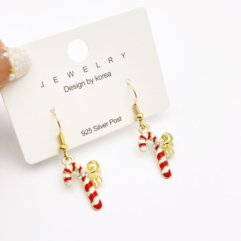 New Red Bow Handmade Beaded Ear Stud Necklace Bracelet