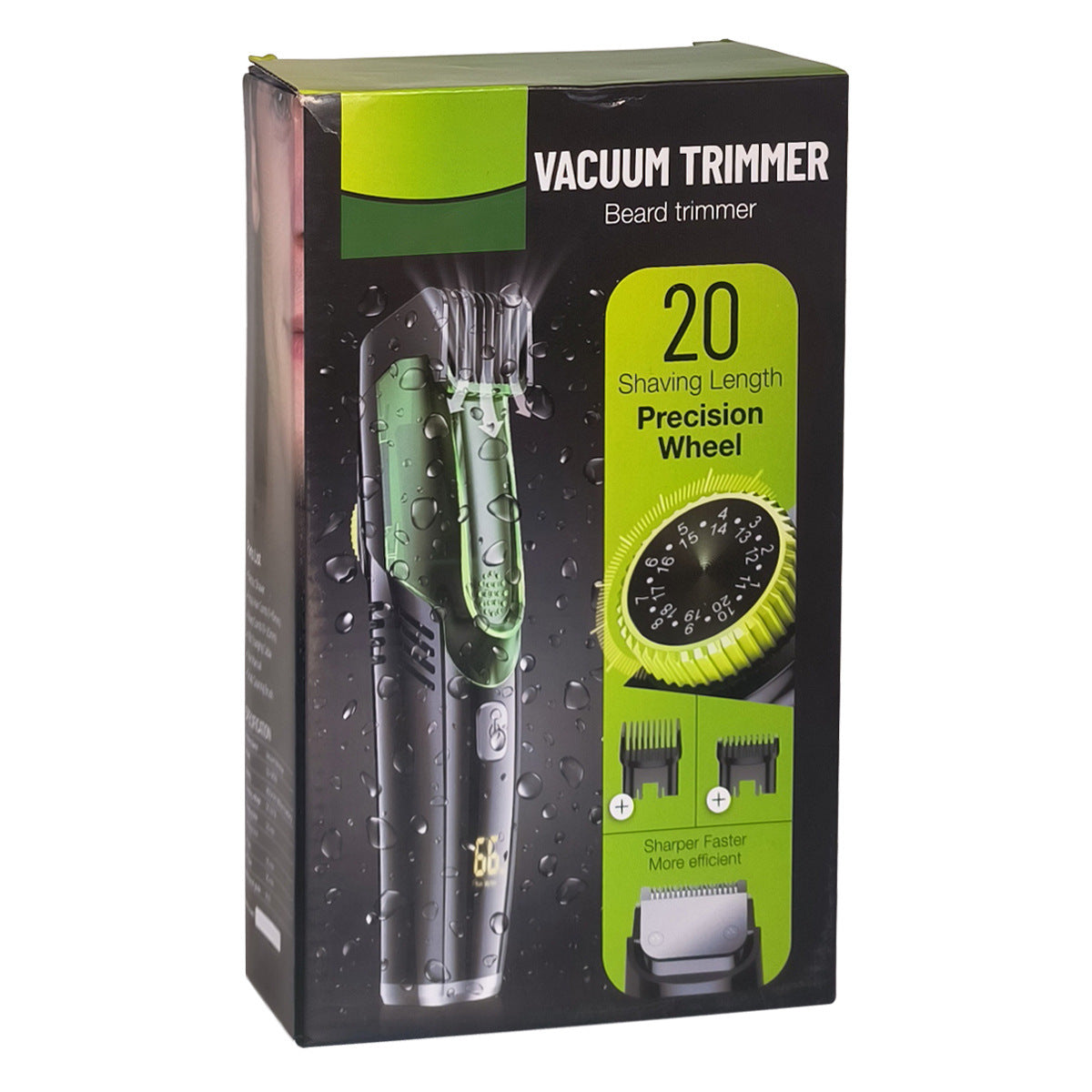 Automatic hair suction electric hair clipper with high-power anti water and electric thrusters and digital hair clippers ﻿