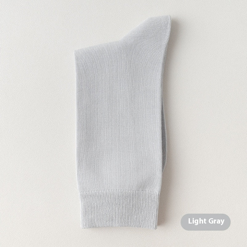 Mid-calf Spring And Autumn Pure Cotton Business Men Socks