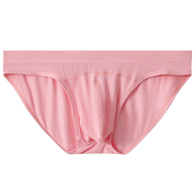 Men's Convex Low Waist Briefs Breathable Sexy Loose Pants