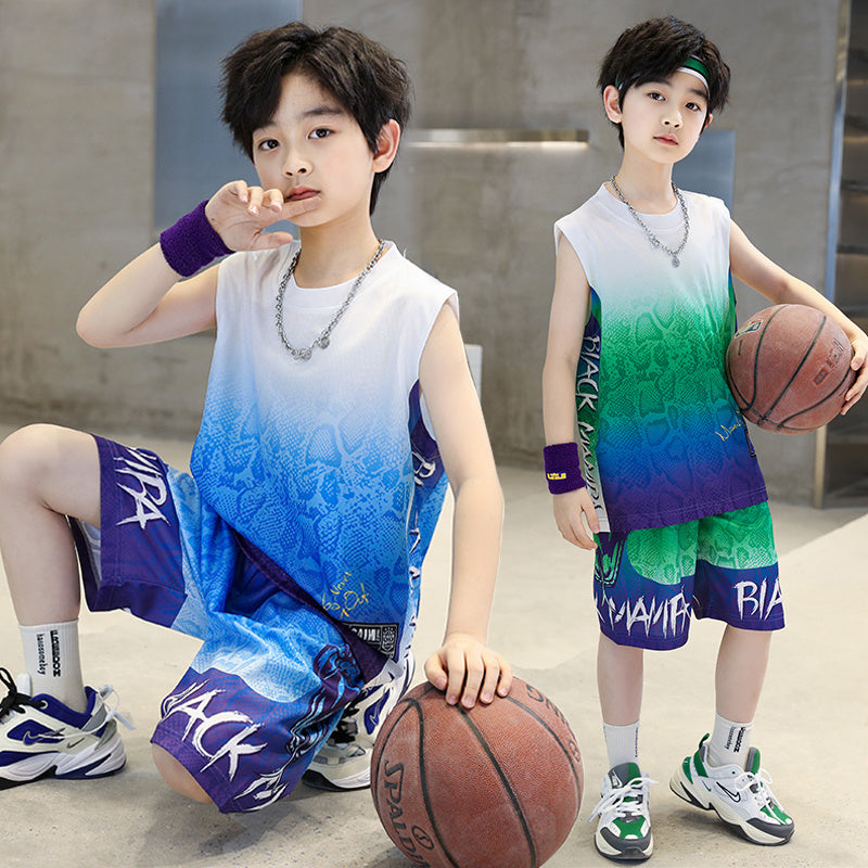 Boys And Girls Basketball Vest Shorts Set