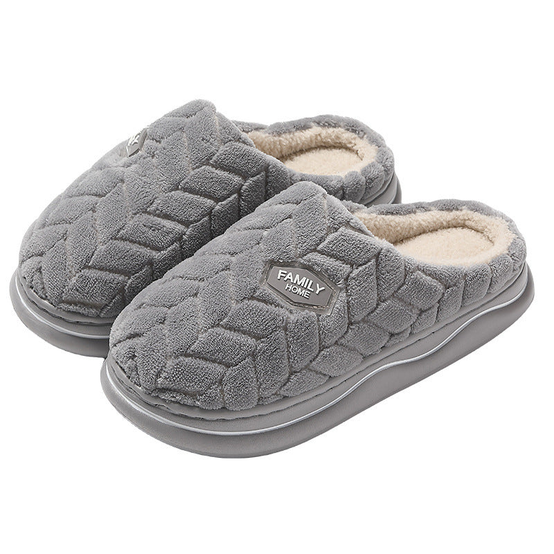 Thick Bottom Non-stinky Feet Home Indoor Non-slip Winter Fluffy Slippers