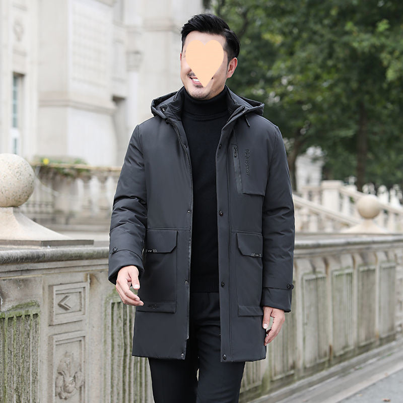Men's Thick Mid-length Down Cotton-padded Jacket