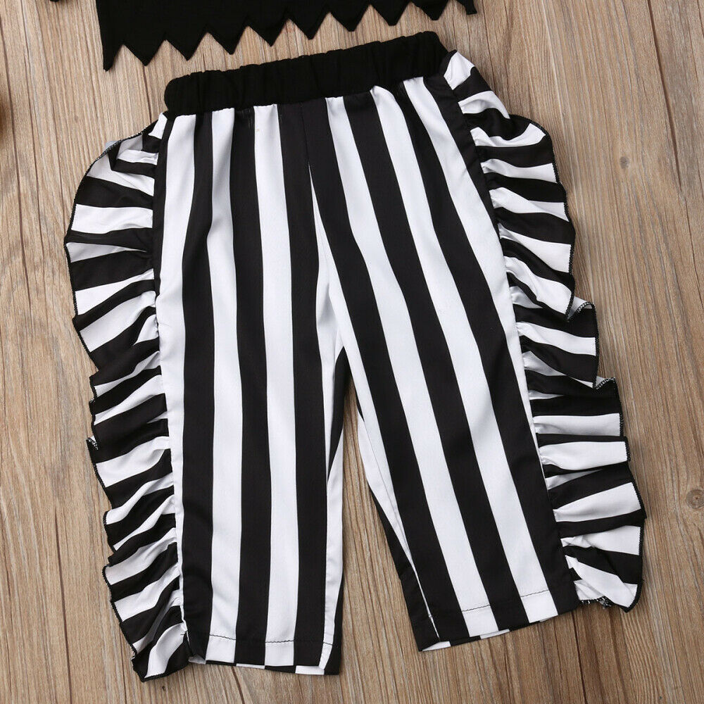 Girls' Striped Pants Children's Suit