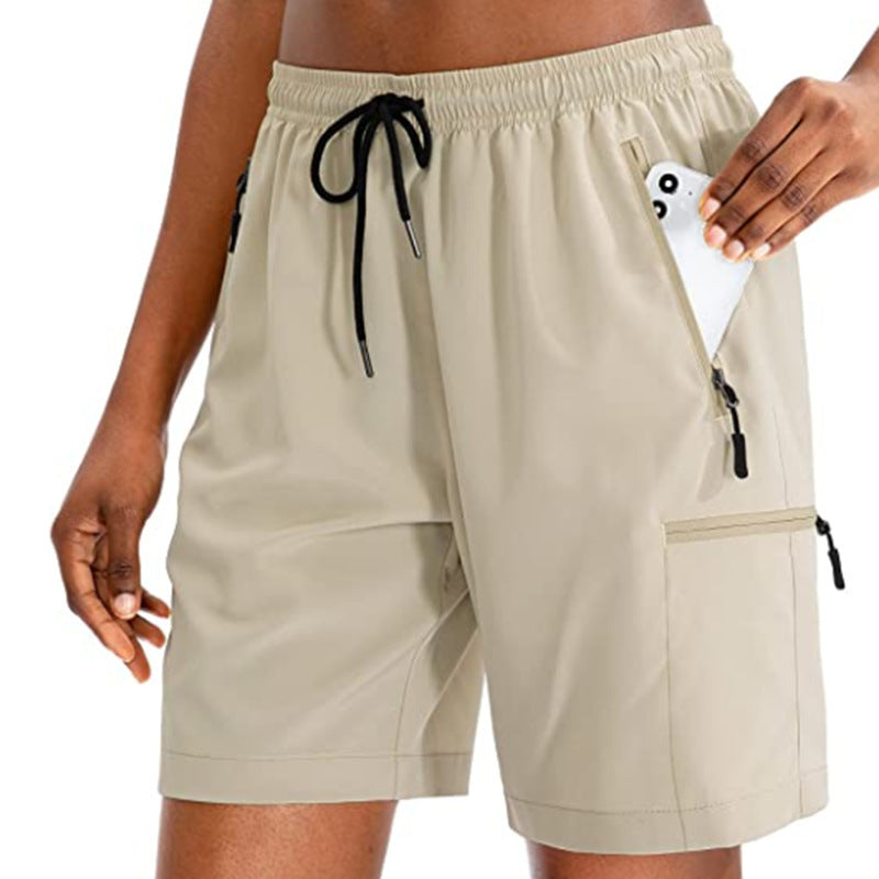 Outdoor Leisure Loose Track Pants Running Fitness Workout Stretch Quick-drying Shorts For Women