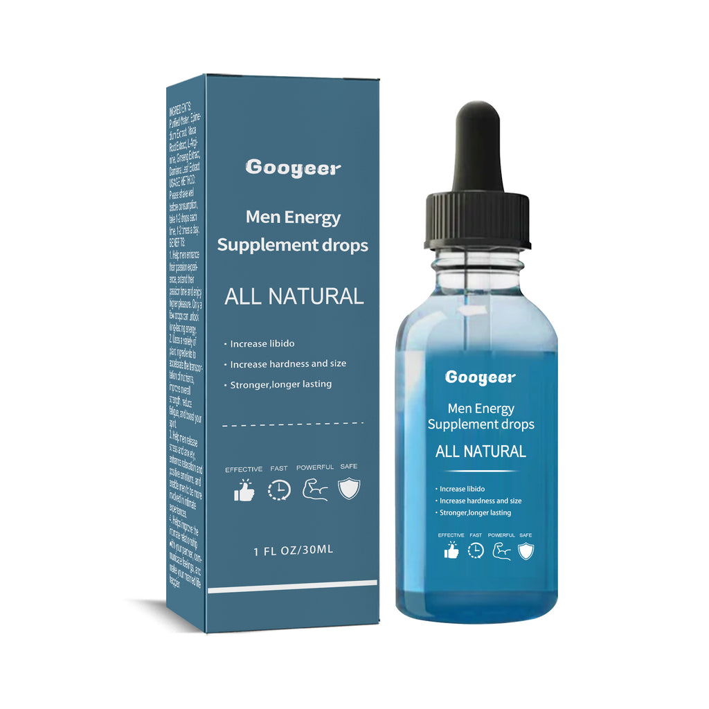 Googeer Men's Enhancement Supplement Drops, Men's Energy Supplement Liquid