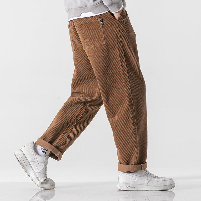 Loose Straight Sports Pants Autumn And Winter Men