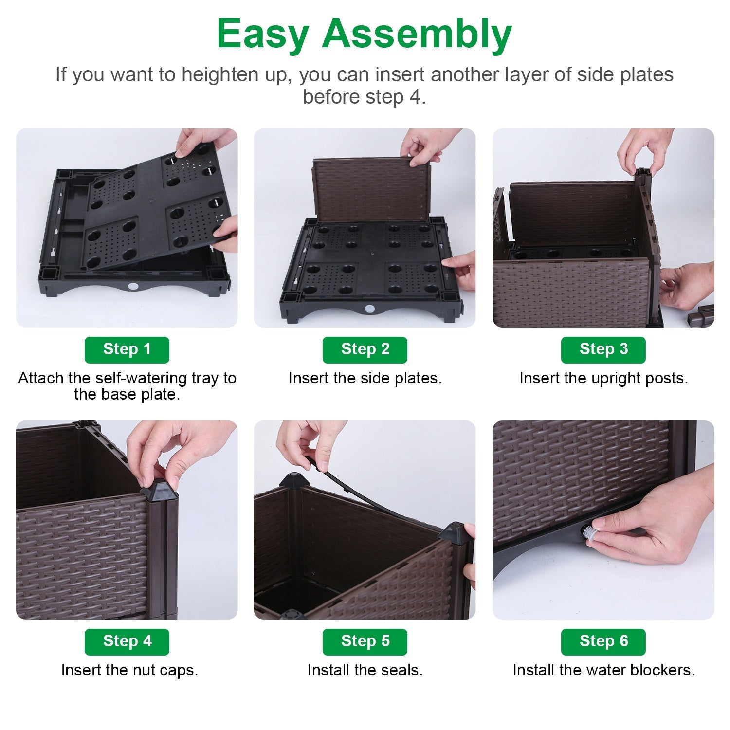 Elevated Garden Flowerpot For Outdoor Plants