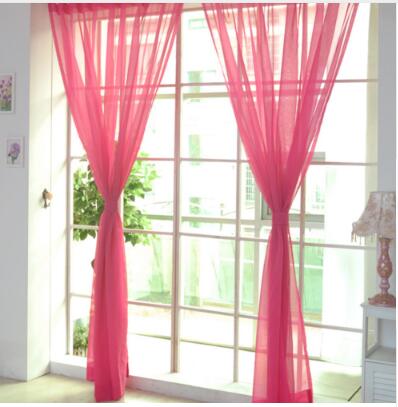 100*200cm Cheap Modern Window Curtain Home White Tulle Curtains for Living Room Bedroom Bathroom Polyester Window Screen