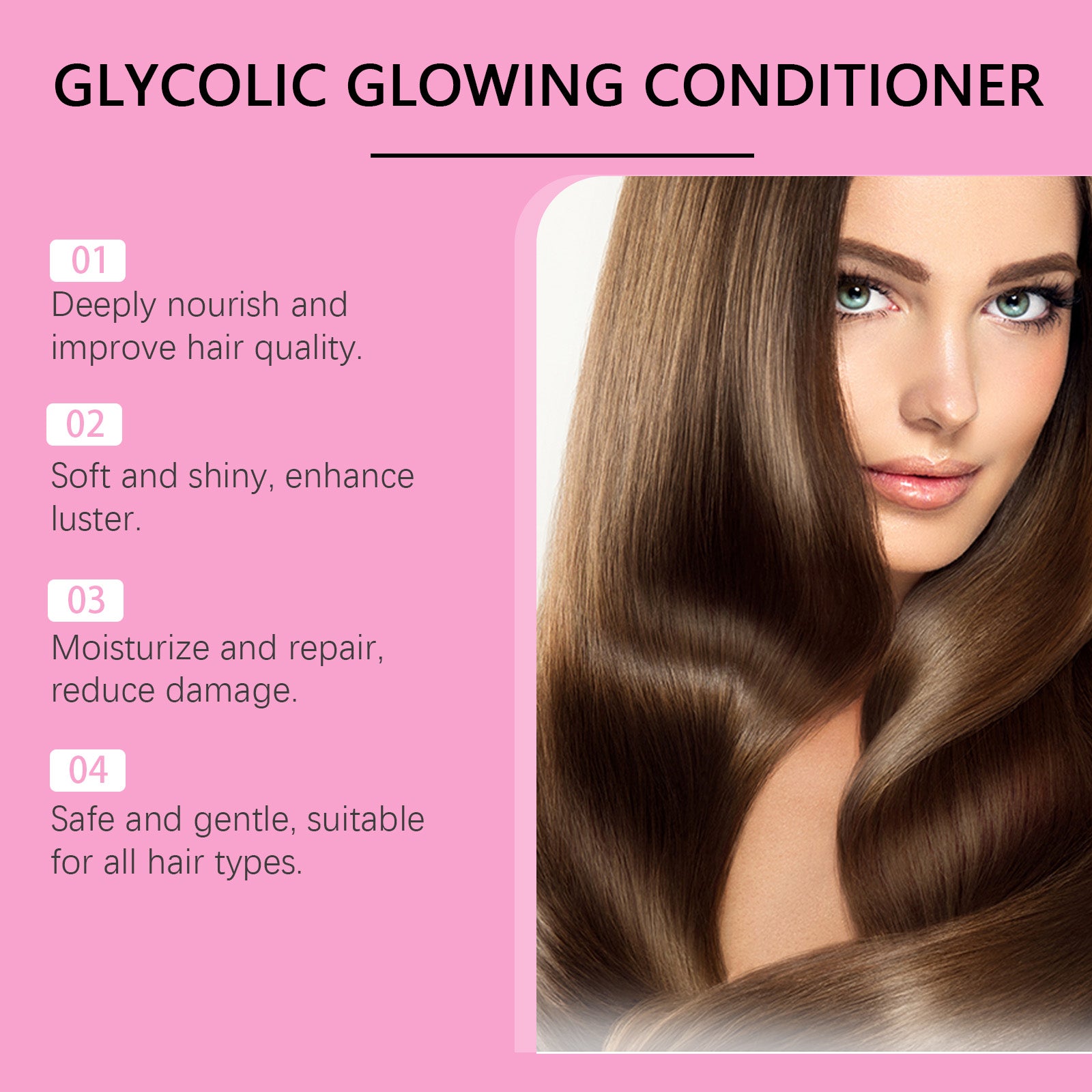 Viareline Glossy Nourishing Conditioner For Improving Dry Hair And Smoothing Smoothing Conditioner For Repairing And Smoothing