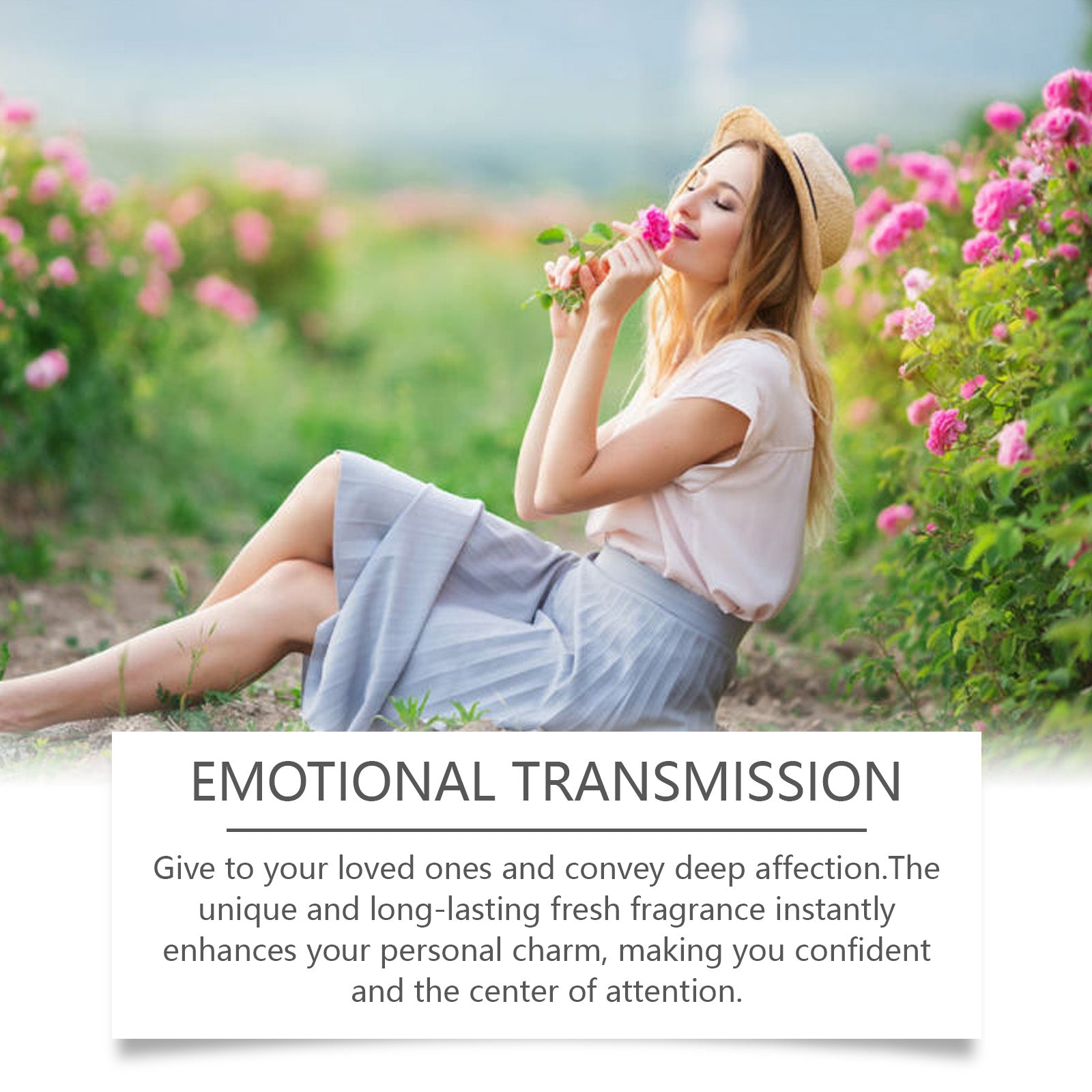 Roxelis Peony Fragrance For Women, Lasting Light Fragrance Fresh Floral Peony Charm Rose Fragrance Perfume